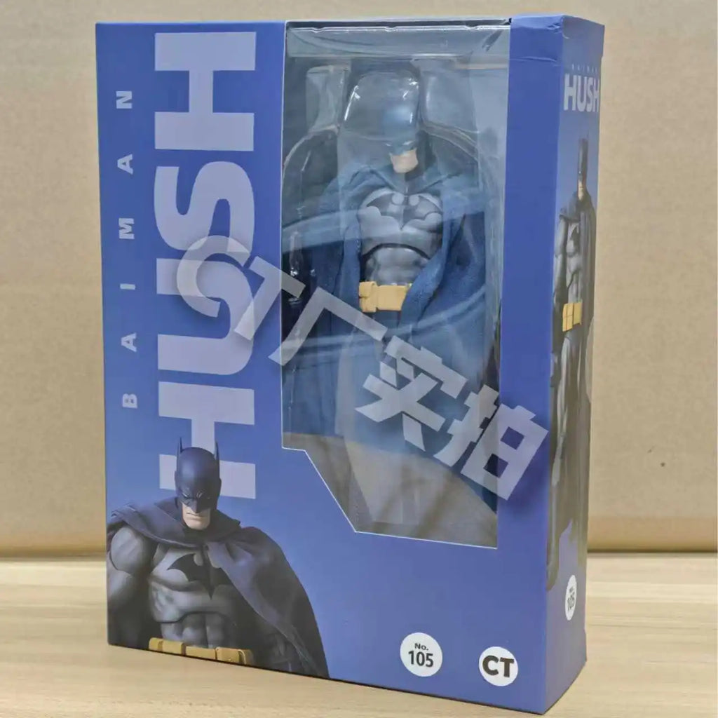 CT Toys Batman Figura Batman Mafex 105 Versión Azul Bat Man Figuras de Acción DC Liga de Justicia Hush Figurita Colección Regalos de Juguete