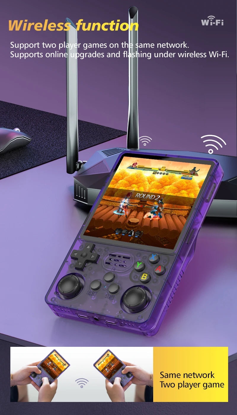 Consola Retro Portátil R36S Plus Pantalla IPS 4" +20.000 Juegos