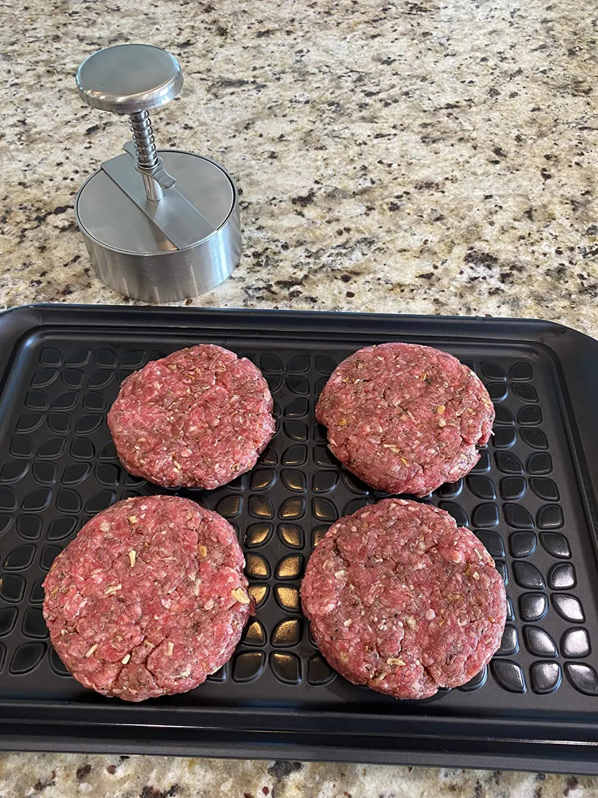 Prensa de carne para hamburguesas de acero inoxidable 304, molde para hacer hamburguesas, herramienta Manual para hacer pasteles, parrilla, carne, carne, cerdo, arroz, moldes para hacer prensa