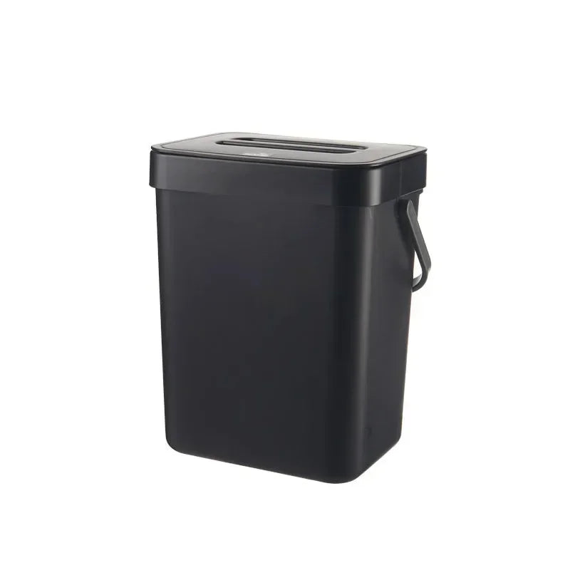 Cubo de basura colgante con tapa silenciosa de 3L a 12L para cocina y baño