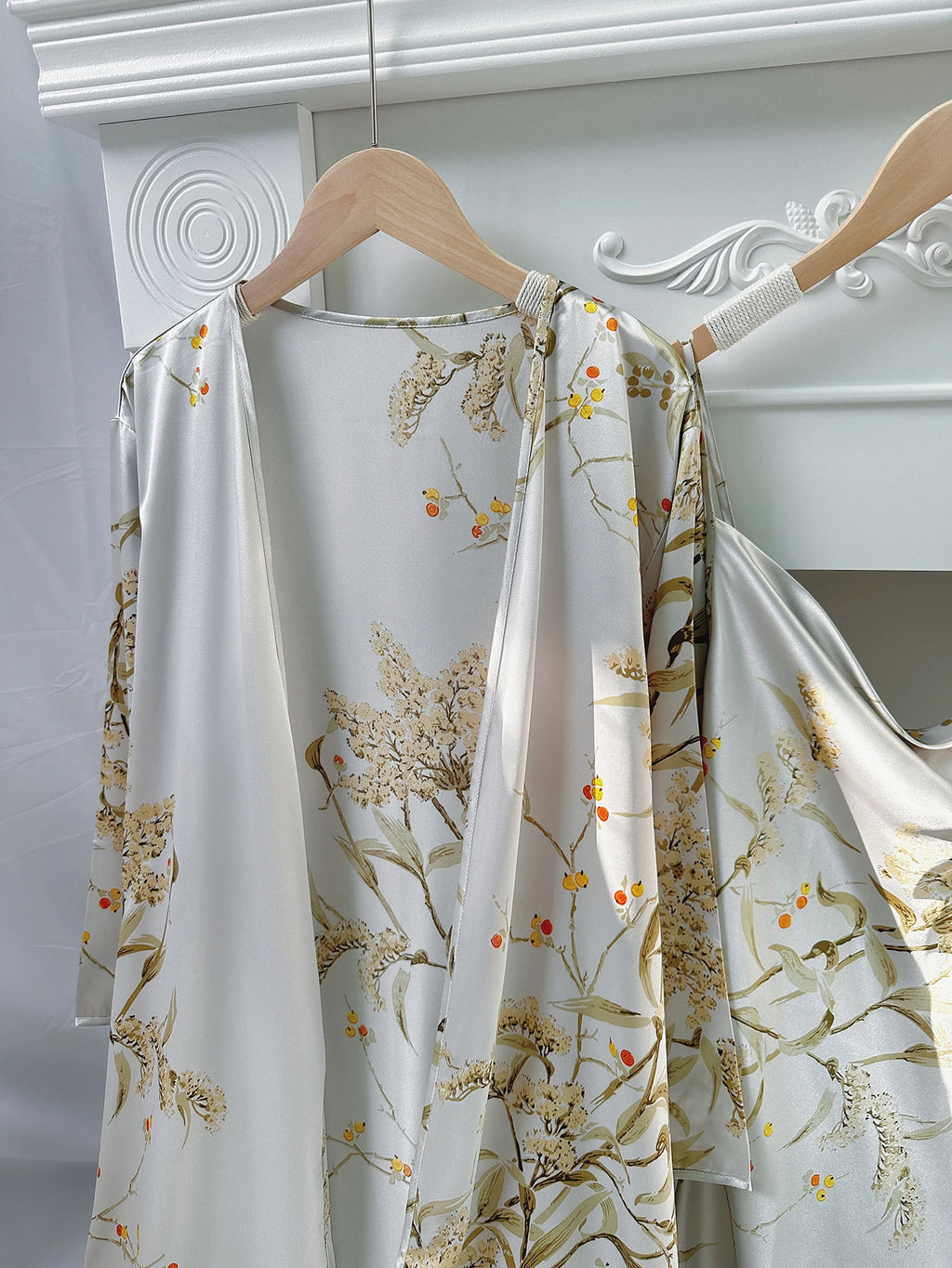 Conjunto de Pijama 5 Piezas con Estampado Floral para Mujer
