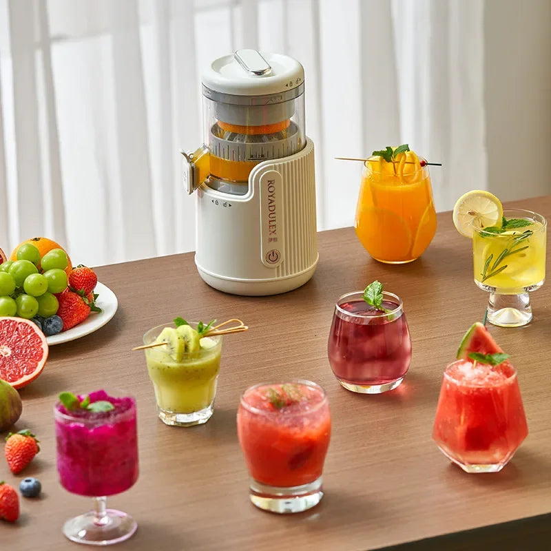 Exprimidor de Gran Diámetro con Separación de Jugo y Pulpa
