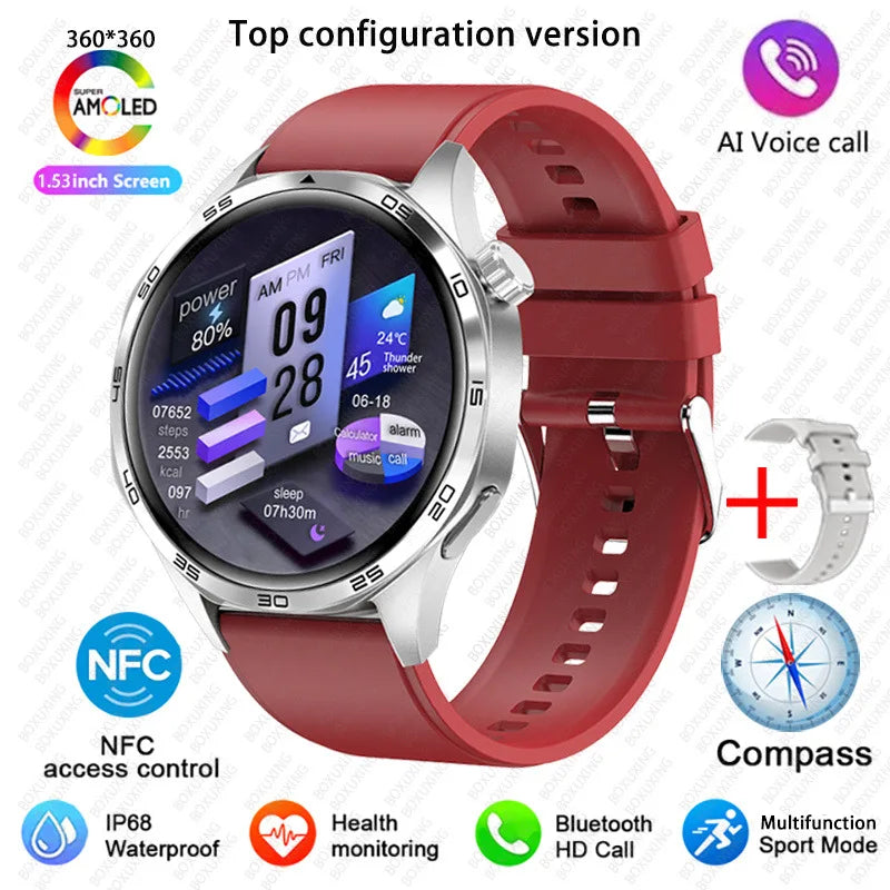 Reloj Inteligente 5 Pro con AMOLED, GPS, NFC, Brújula y Llamadas Bluetooth