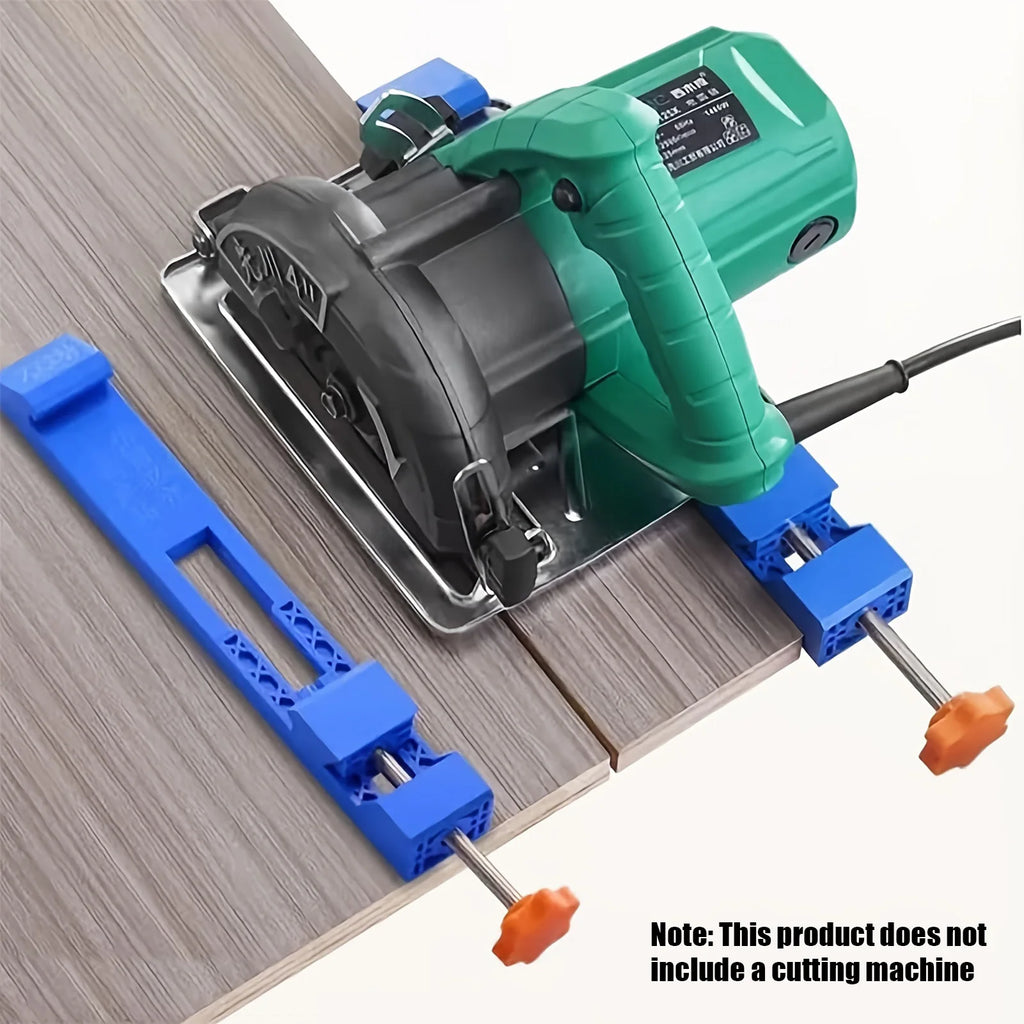 Guía de Base de máquina de corte ajustable, sierra Circular eléctrica, abrazadera de posicionamiento de fresado, guía de corte de madera de precisión para carpintería
