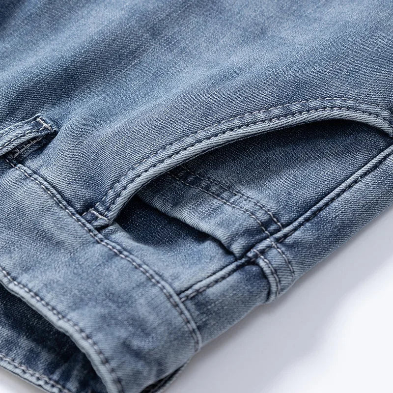 Pantalones Vaqueros de Lana para Hombre, Terciopelo, Recto Clásico