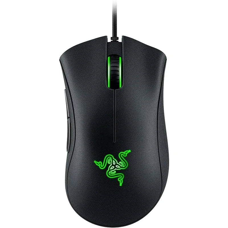 Razer DeathAdder Essential Ratón para juegos con cable / Ratones con cable 6400DPI 5 botones independientes para computadora portátil y PC Gamer
