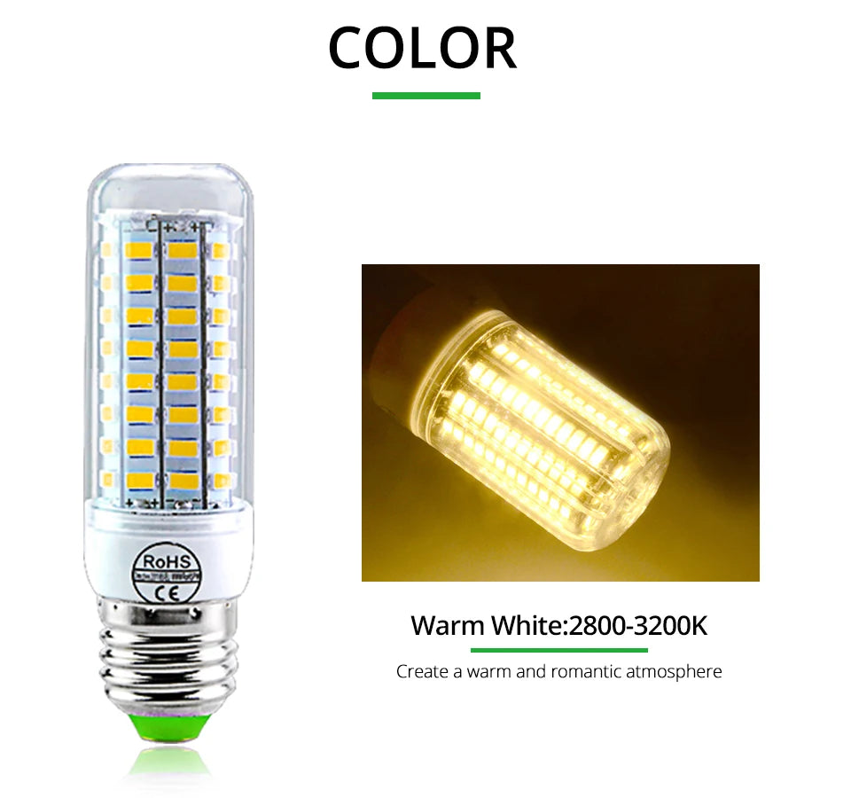 Bombilla LED de Maíz E27/E14 para el Hogar
