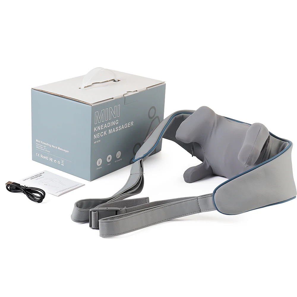 Masajeador Inalámbrico de Cuello y Hombros 26W con Motor