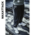 Pantalones Vaqueros Jogger Holgados para Hombre, Negro y Azul, Talla Grande