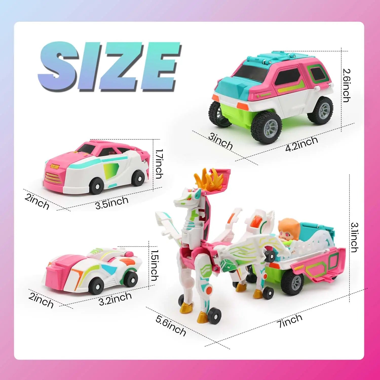 Auto Magnético Transformable 3 en 1 para Niños Juguete DIY