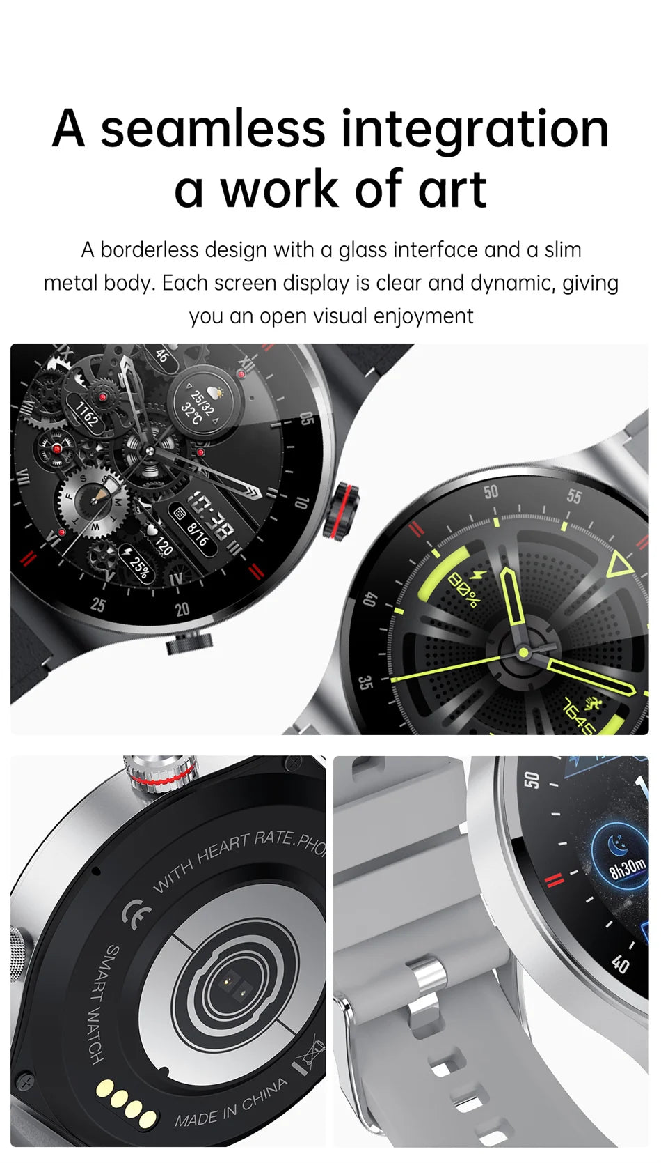 Reloj Inteligente Deportivo con Pantalla Táctil y Llamadas Bluetooth
