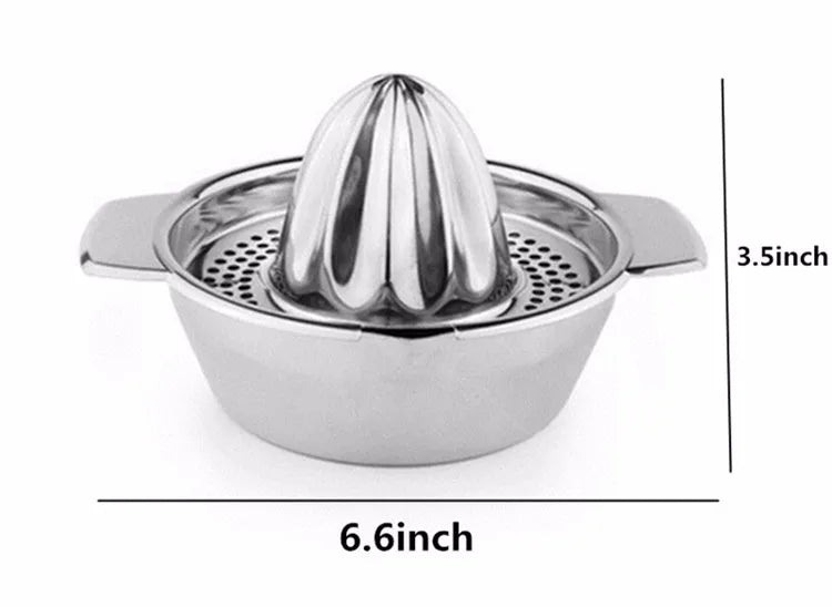 LMETJMA exprimidor de limón de acero inoxidable, exprimidor Manual para exprimidor de limón y naranja, escariadores, exprimidor de frutas y verduras, herramienta de cocina