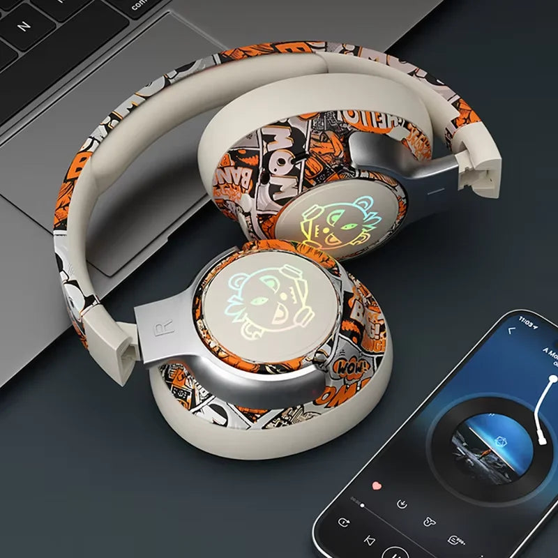 Auriculares Gaming Bluetooth 5.3 RGB Baja Latencia