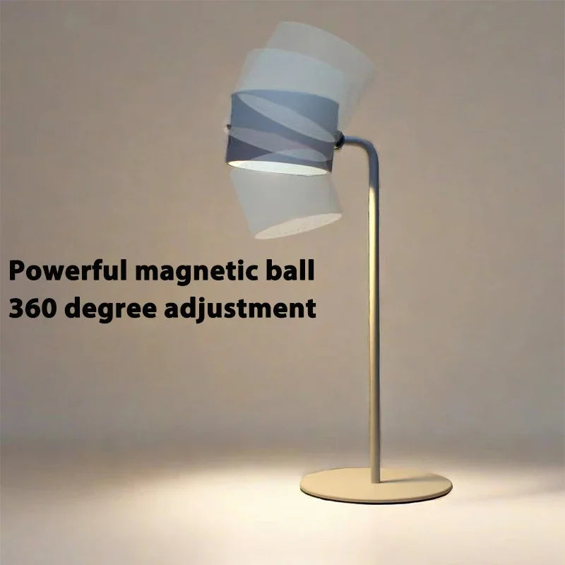 Lámpara Led de pared de doble cabezal con Control remoto táctil, luz nocturna portátil inalámbrica con recarga USB giratoria 360 para lectura de dormitorio