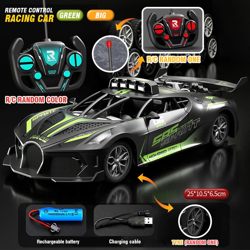 Auto RC Deportivo de Alta Velocidad con Control Remoto para Niños