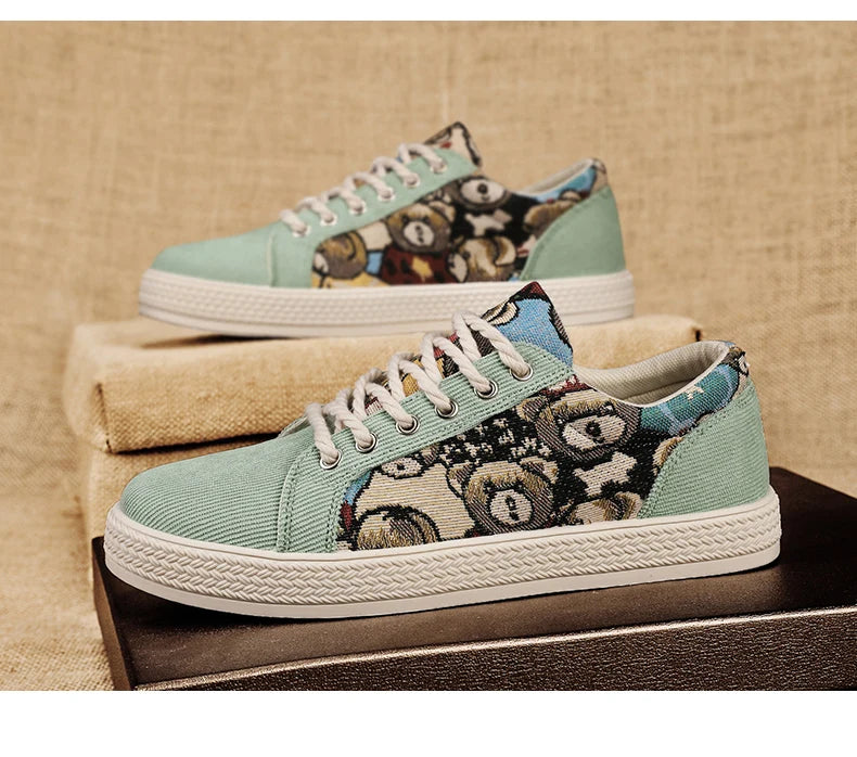 Zapatos informales de tela para hombre, zapatos para caminar al aire libre, ligeros y transpirables, para primavera y verano, zapatos planos cómodos y a la moda para jóvenes