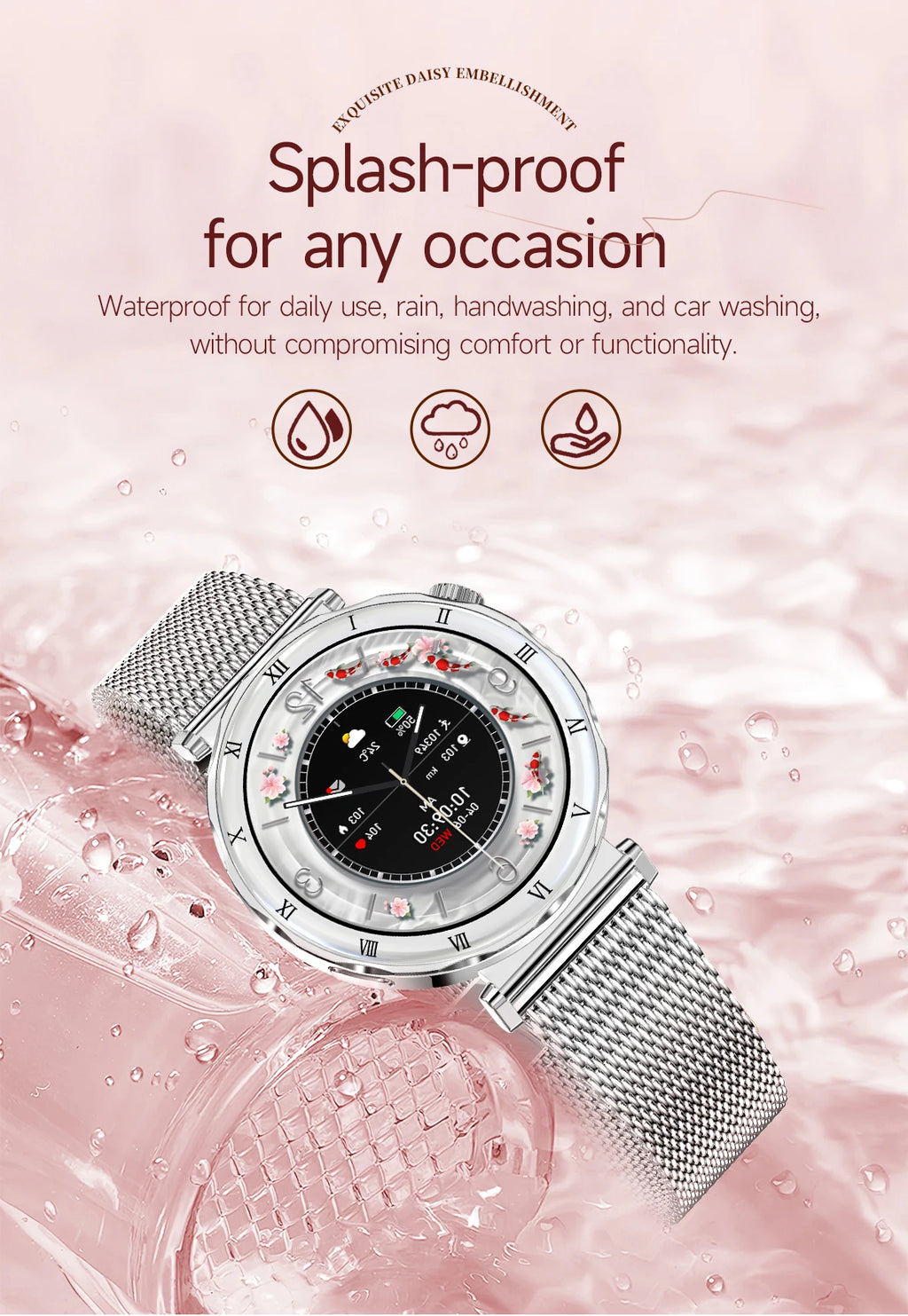LIGE Reloj Inteligente Ultrafino 6.2mm Mujer