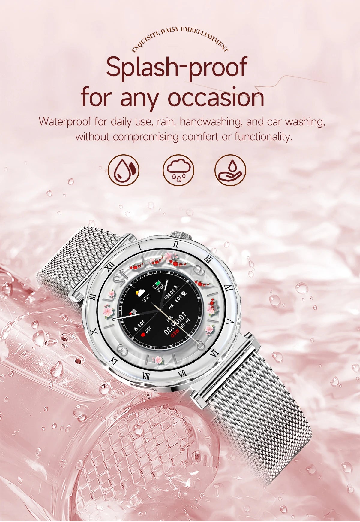 LIGE Reloj Inteligente Ultrafino 6.2mm Mujer