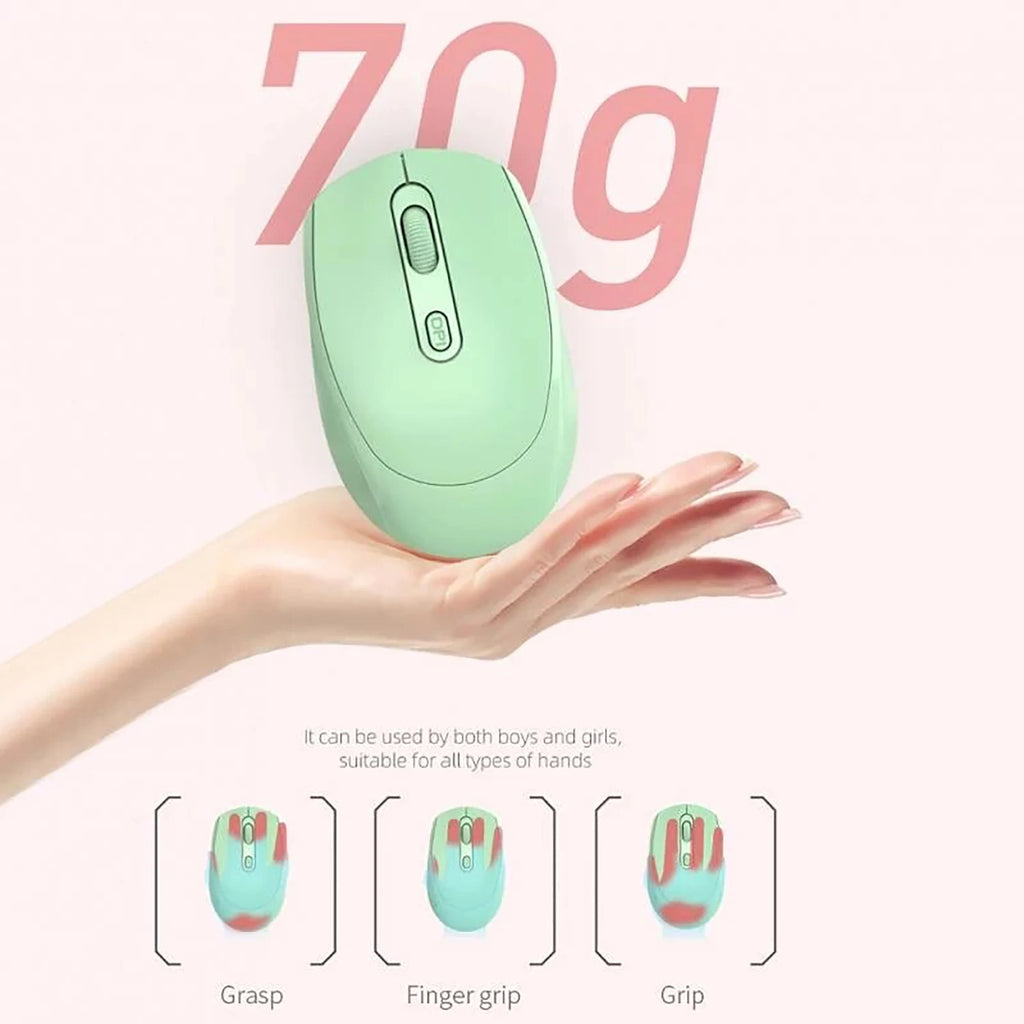 Ratón silencioso inalámbrico adecuado para juegos Esports de oficina de negocios Bluetooth 5,2 2,4G ratones de modo Dual ratón ergonómico recargable