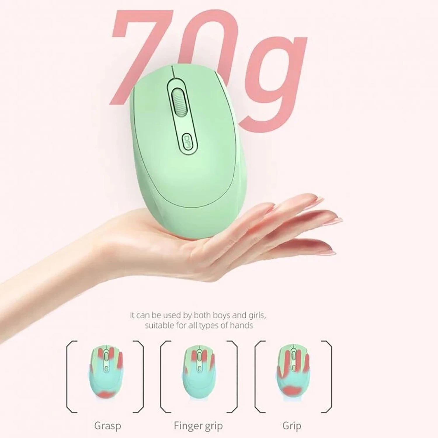Ratón silencioso inalámbrico adecuado para juegos Esports de oficina de negocios Bluetooth 5,2 2,4G ratones de modo Dual ratón ergonómico recargable