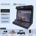 Máquina de juegos de 22 pulgadas, máquina de juegos arcade de escritorio, máquina arcade integrada para el hogar, más de 23000 juegos, compatible con varios idiomas