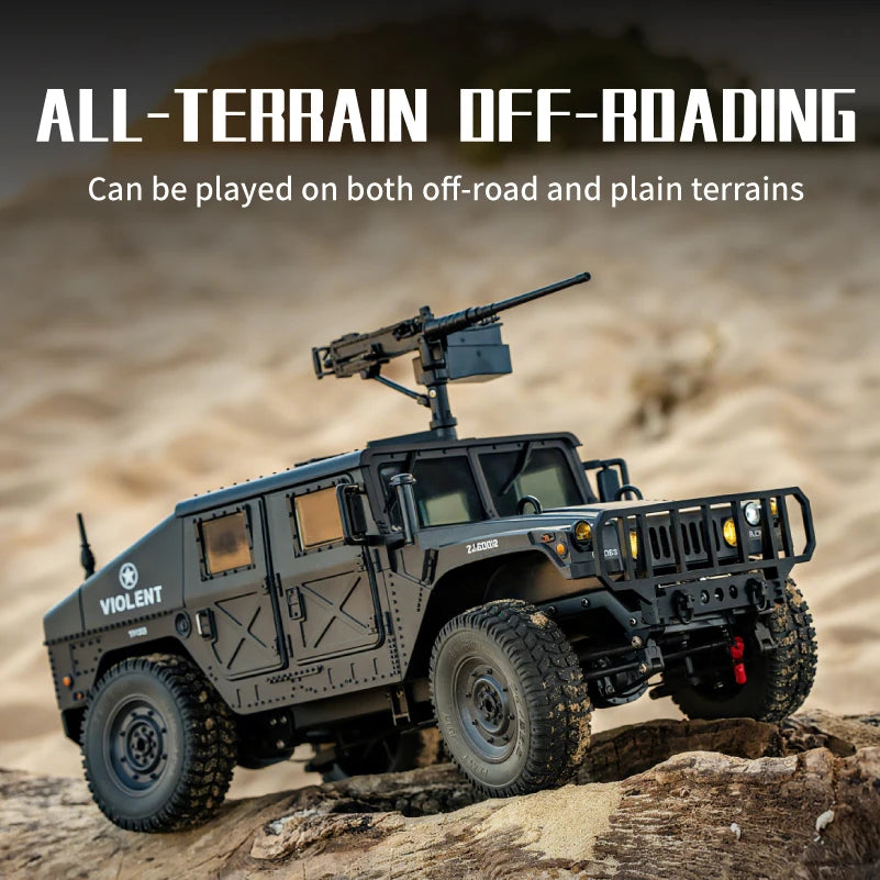 Coche RC Militar C8835, 2.4G 4WD 1:14, Vehículo de Escalada Todoterreno