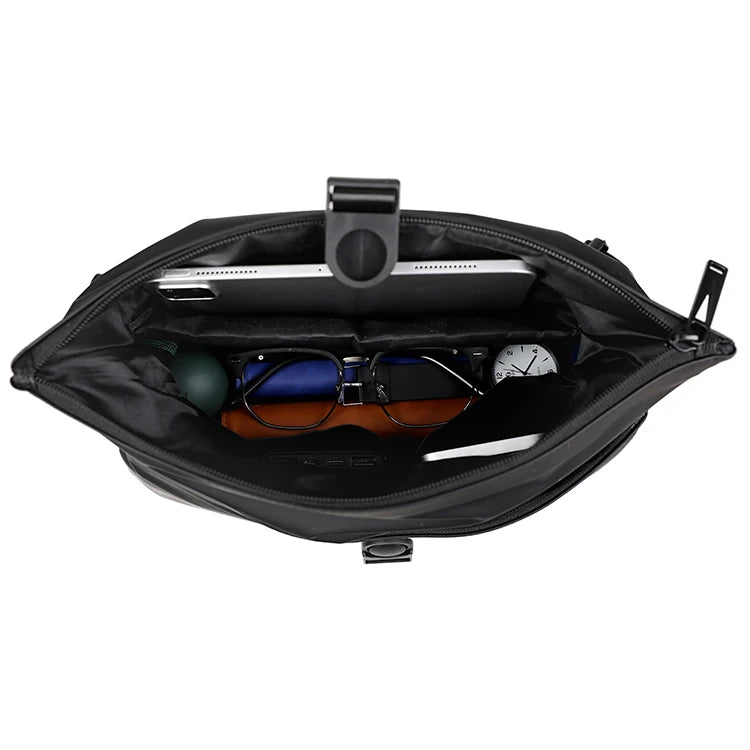 Bolso bandolera de negocios retro, gran capacidad, maletín para hombre, bolso de hombro, mochila de viaje