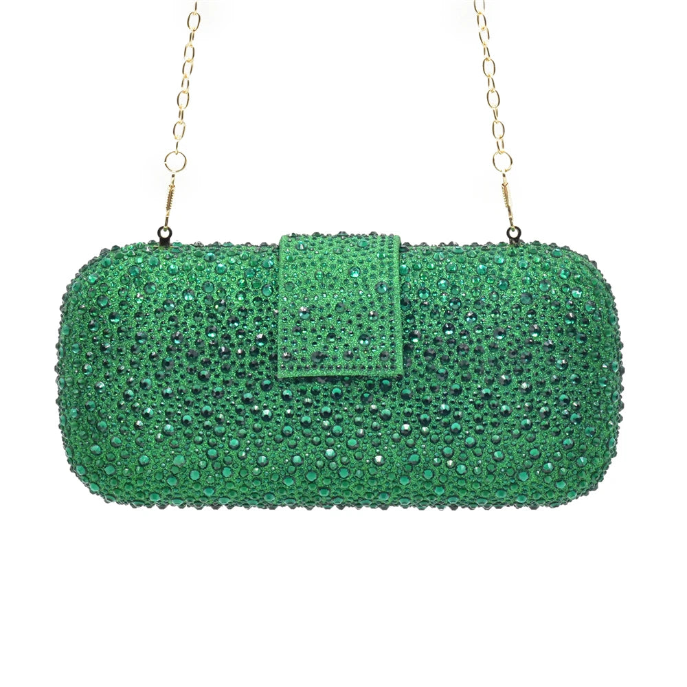 Conjunto Zapatos y Cartera de Fiesta con Strass para Mujer
