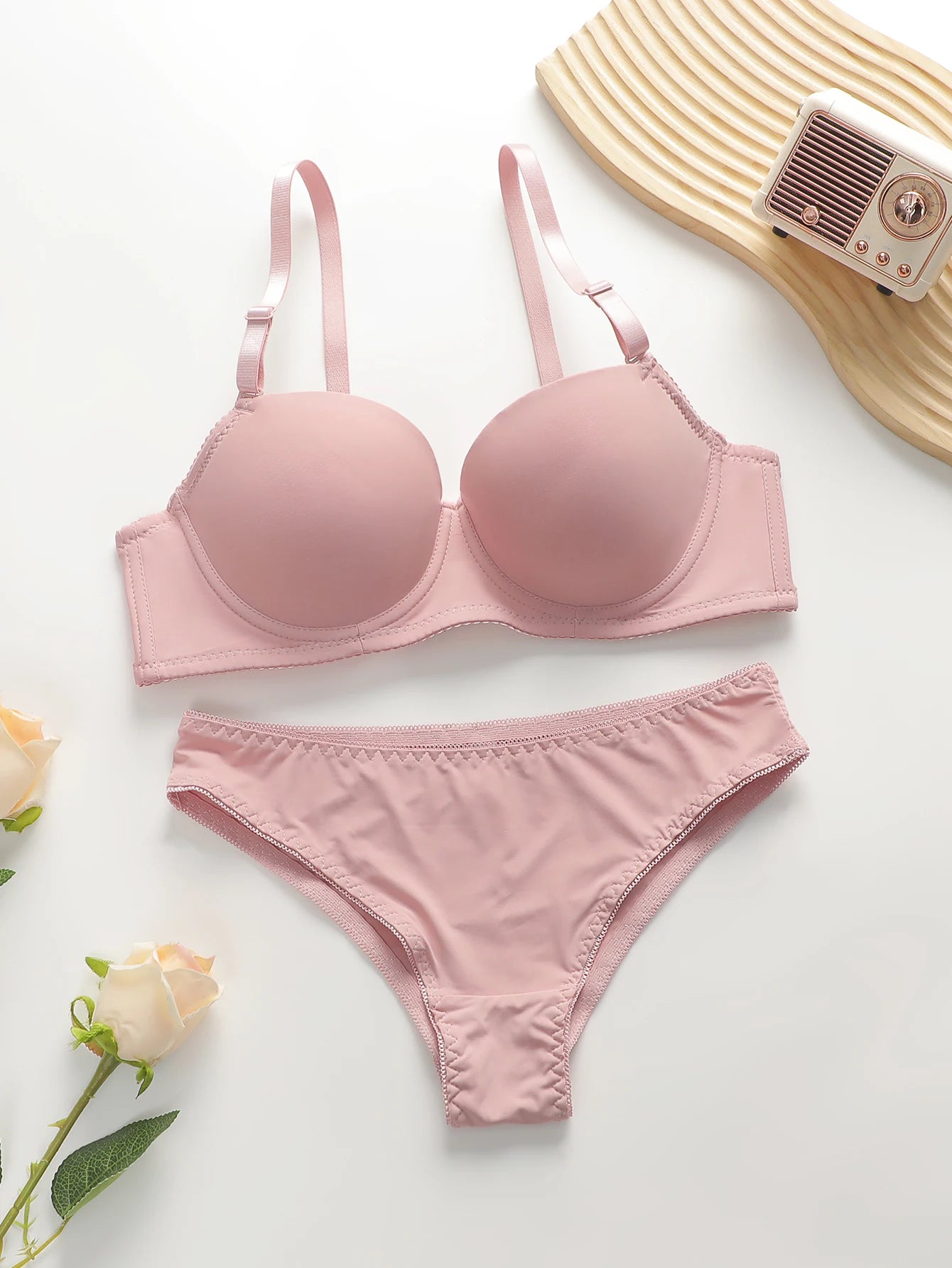 Conjunto de Sujetador Push Up y Bragas para Mujer