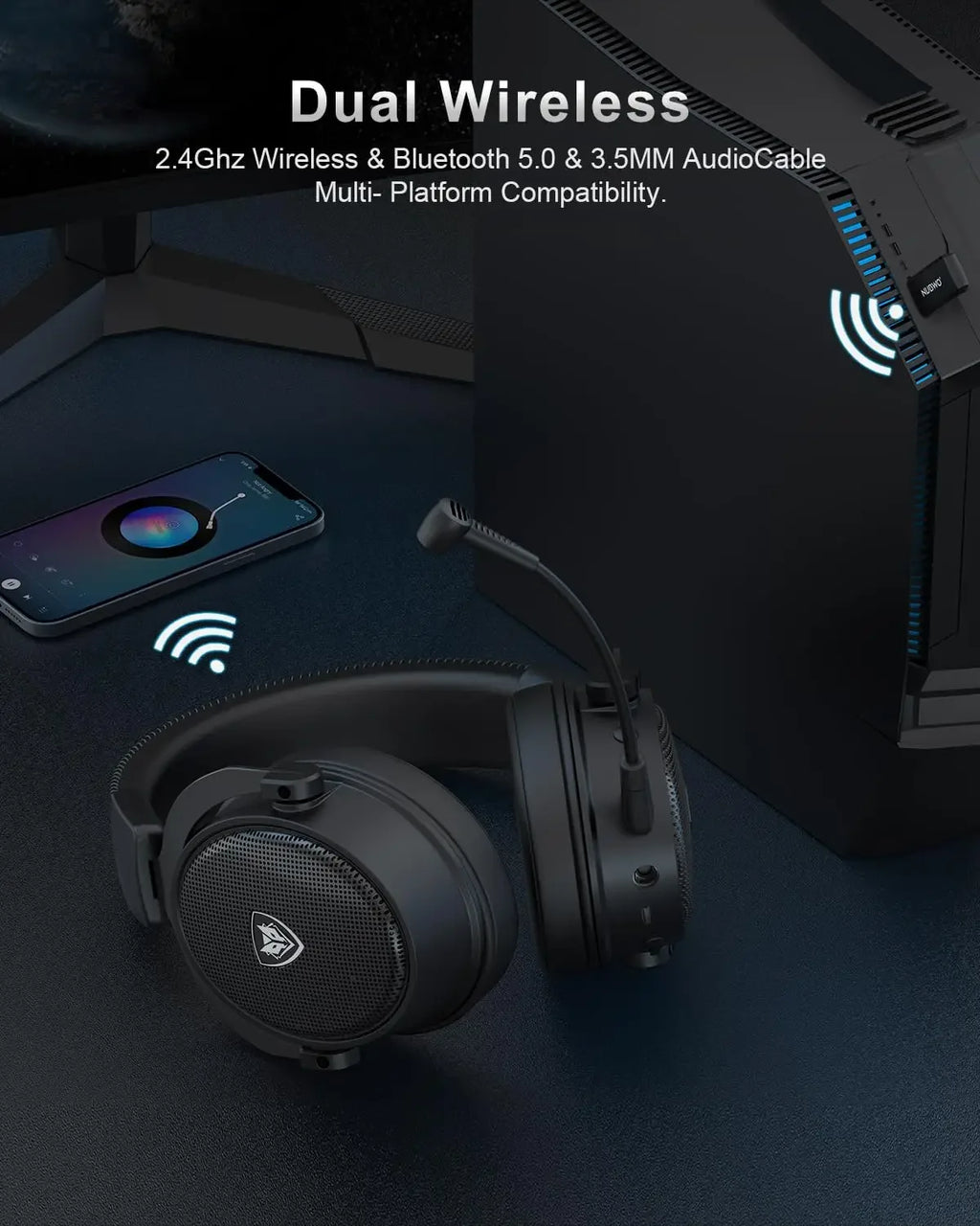 NUBWO G07 Auriculares Gaming HiFi Estéreo