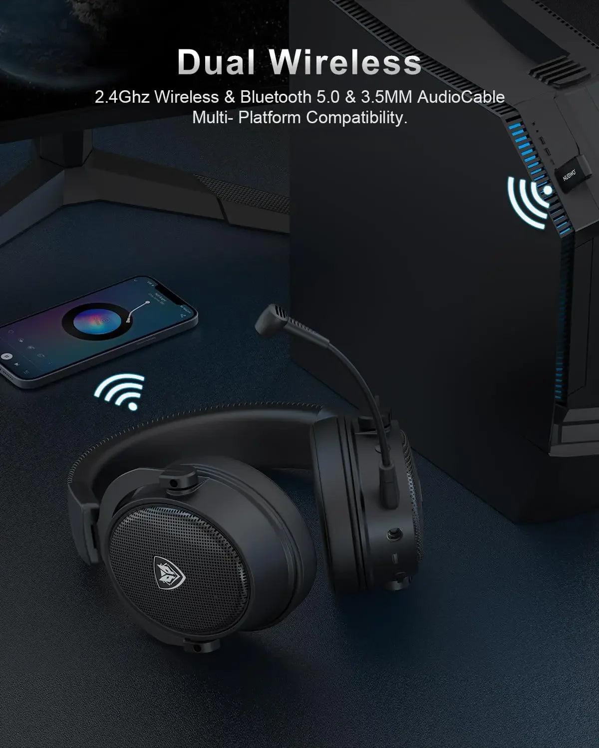 NUBWO G07 Auriculares Gaming HiFi Estéreo