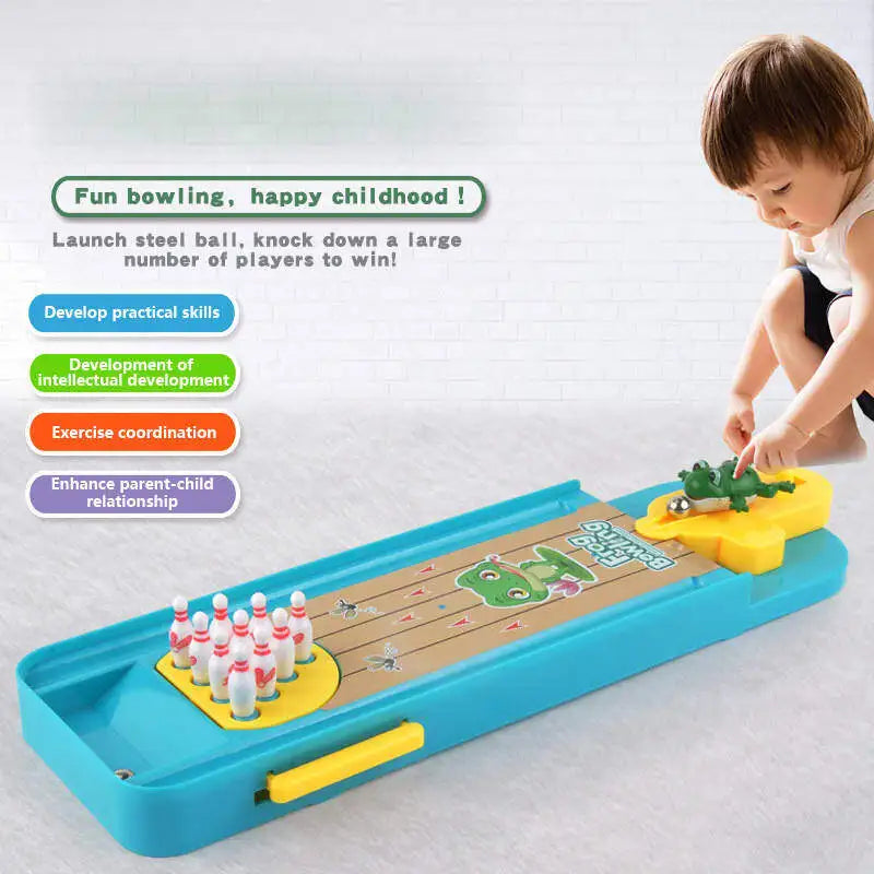 Mini Juego de Bolos de Escritorio para Niños