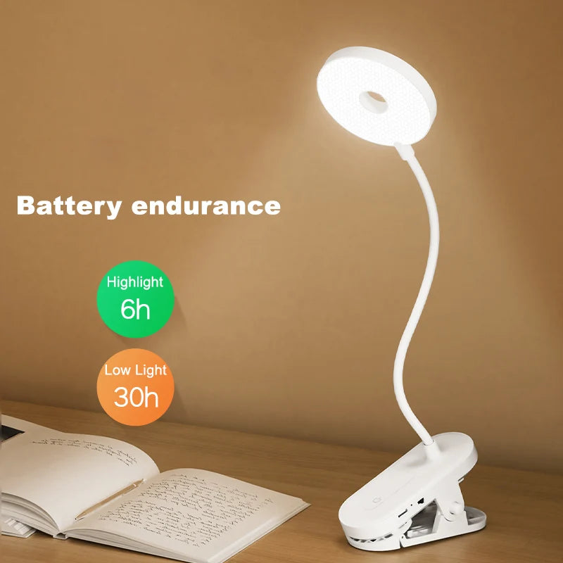Lámpara LED de Escritorio con Clip, Atenuación y Timer