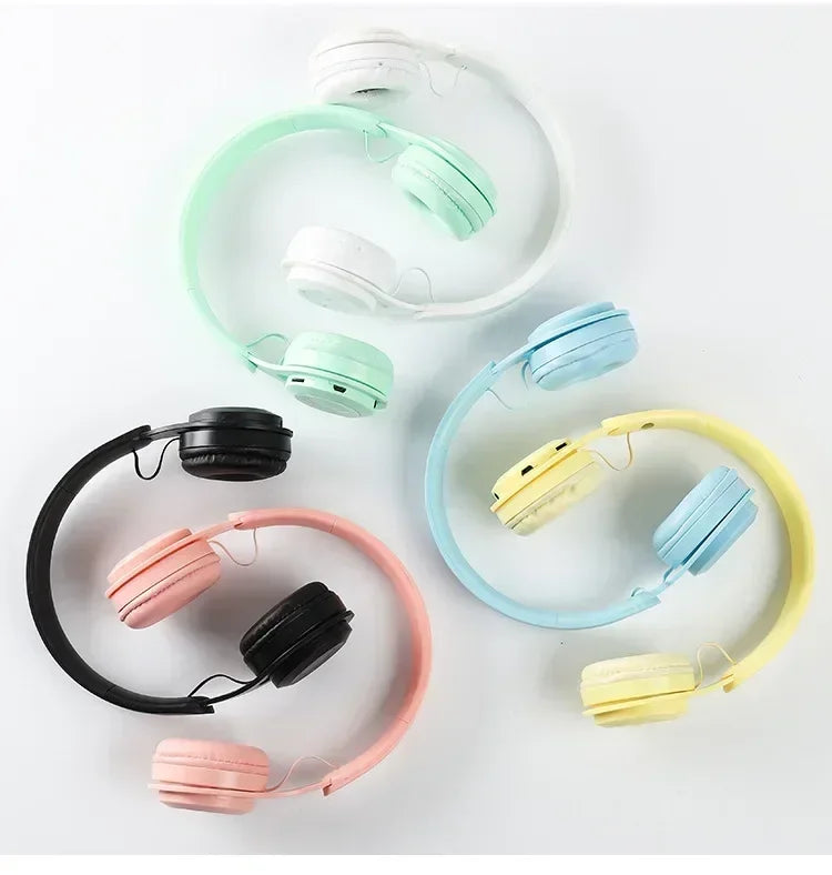 Macarone auriculares inalámbricos Bluetooth con micrófono aislamiento acústico auriculares para juegos auriculares de graves Hifi Blutooth5.3 Hedset