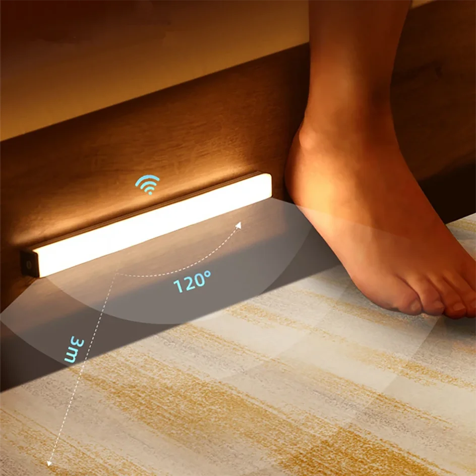 Barra de Luz LED Recargable con Sensor de Movimiento