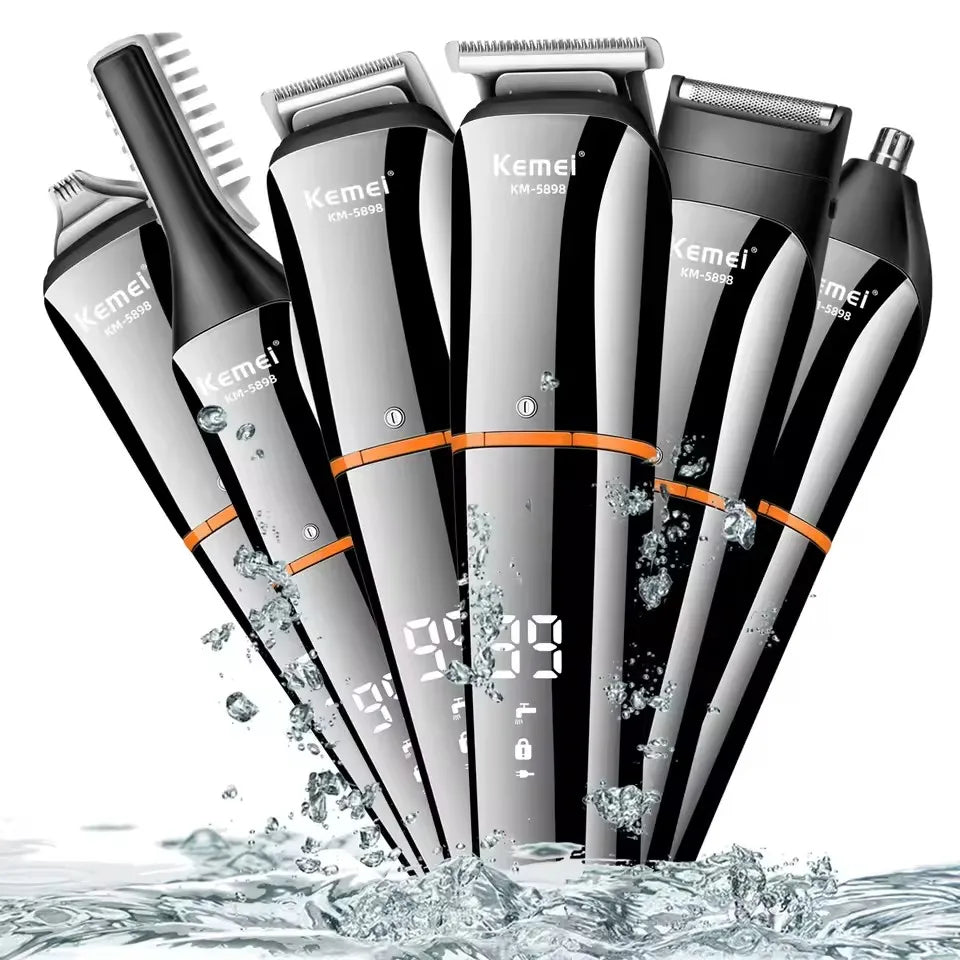 Kemei Kit de Aseo 5 en 1 para Hombre KM-5898