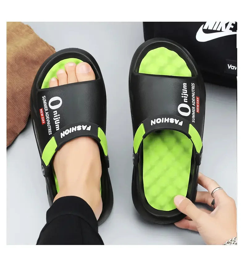 Sandalias slide para hombre en EVA antideslizante para playa e interior