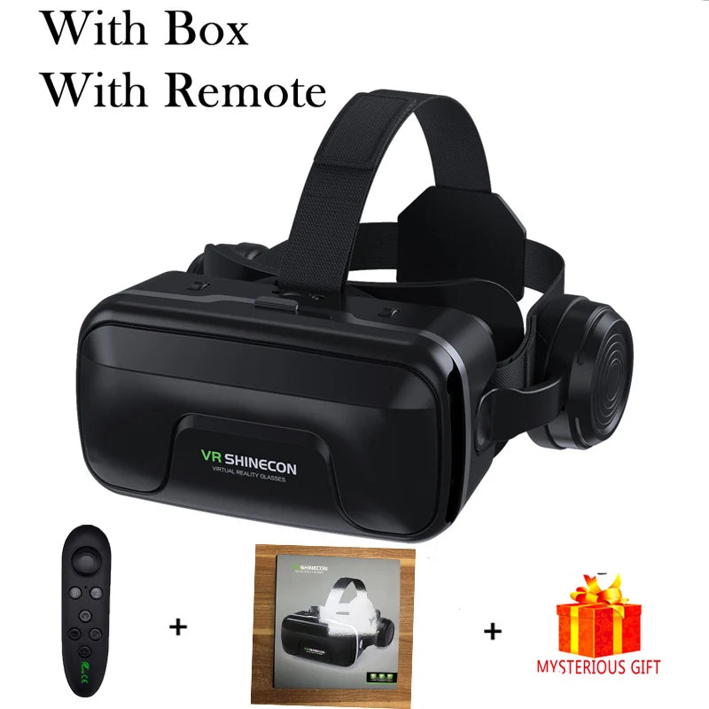 Gafas de Realidad Virtual 3D para Teléfono Móvil, Casco con Lentes para Smartphone, Dispositivo de Realidad Virtual, Visor para Celular