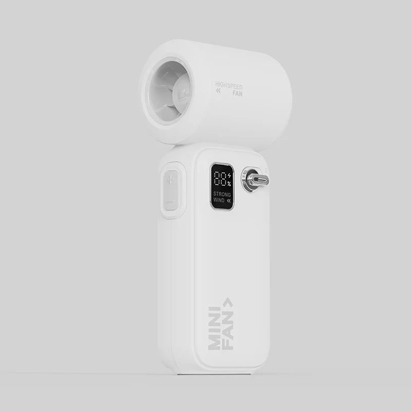 Ventilador de Mano Portátil con Pantalla Digital USB