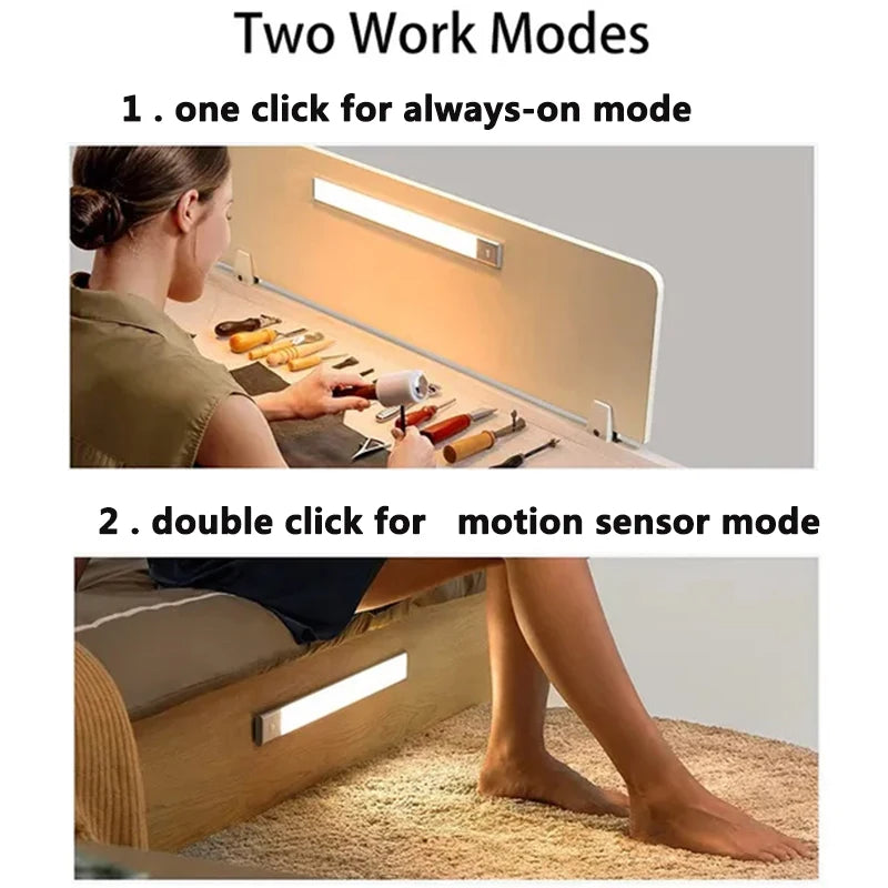 Lámpara LED con Sensor PIR para Gabinete y Escalera