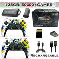 Consola de videojuegos 4K HD de 128 GB X8 Super, más de 50 000 juegos retro, mando inalámbrico dual de 2,4 GHz, emulador de consola de videojuegos HDMI Plug & Play para PSP, PS1 y N64