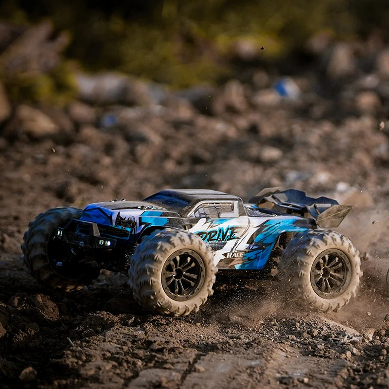 Coche teledirigido 1:16 75 KM/H o 50 KM/H 4WD con coches de Control remoto LED camión monstruo de deriva de alta velocidad para niños Vs Wltoys 144001   Juguetes