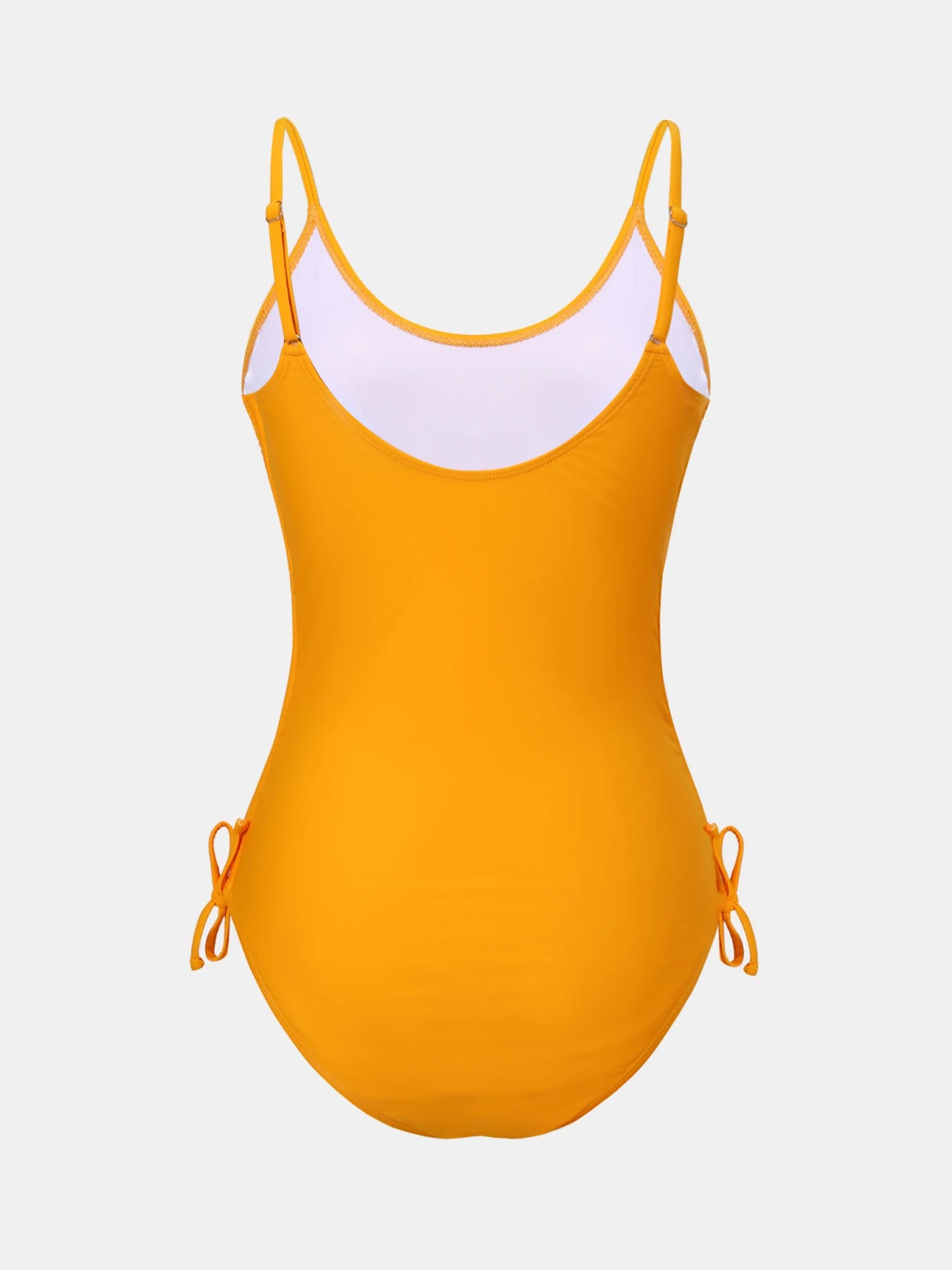 Traje de baño de una pieza sexy con espalda descubierta, cordón ajustable y diseño hueco, que estiliza la cintura y cubre el vientre para mujer