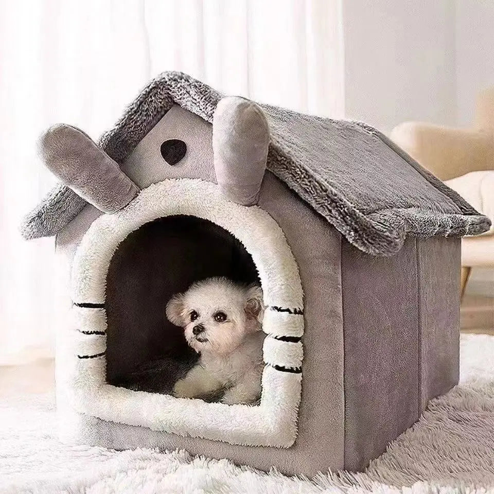 Casa cama para perros y gatos – extraíble y lavable