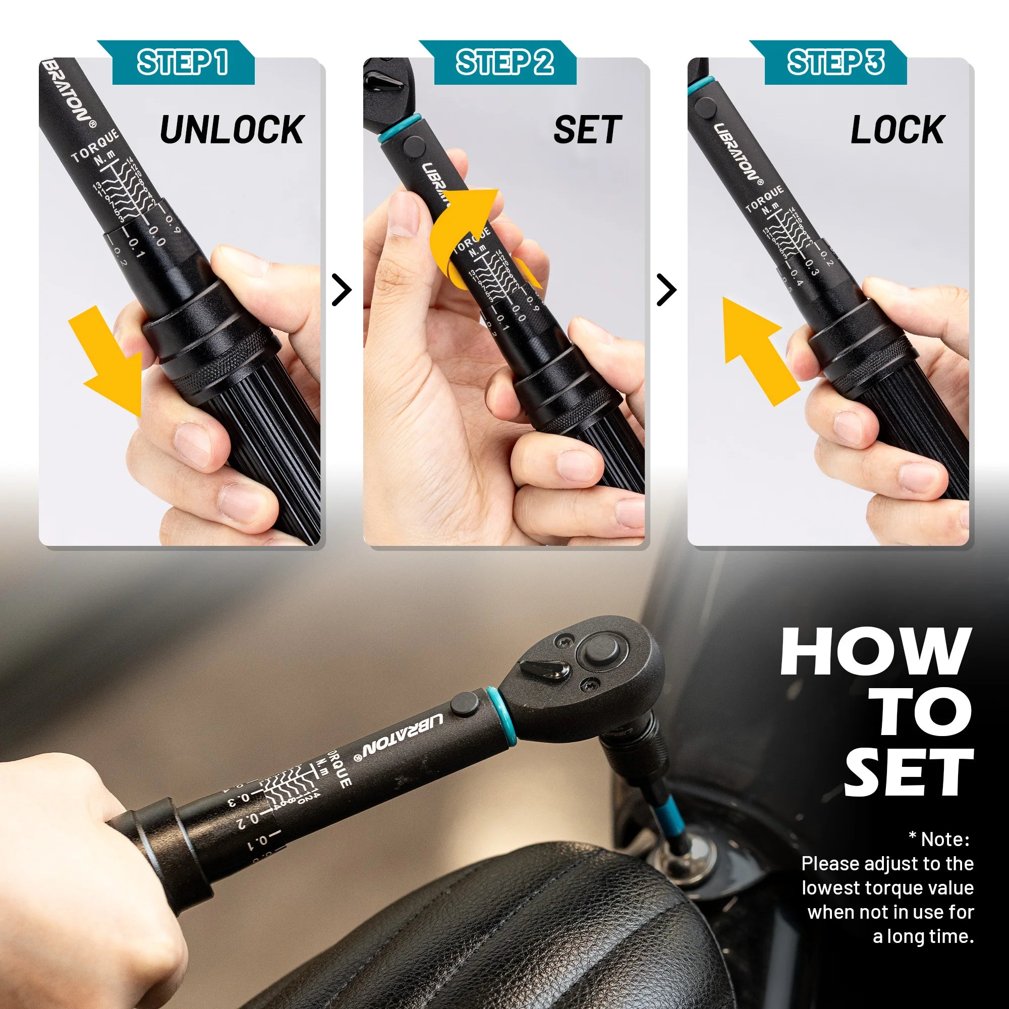 Llave dinamométrica para bicicleta de 1/4 ", 2-14Nm, 21 Uds., juego de llaves dinamométricas para bicicleta, llave de tubo con broca de impacto, Kit de reparación de trinquete para motocicleta y bicicleta