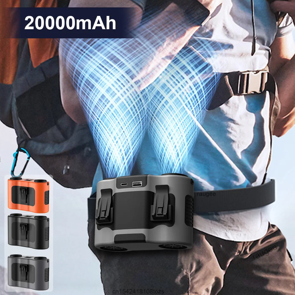 Ventilador de Cintura y Cuello Recargable 20000mAh