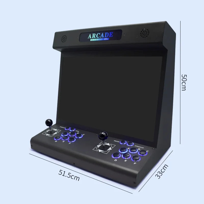 Máquina de juegos de 22 pulgadas, máquina de juegos arcade de escritorio, máquina arcade integrada para el hogar, más de 23000 juegos, compatible con varios idiomas