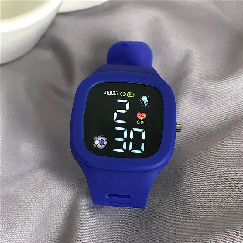 Nuevo reloj 3D con orejas de gato para niños, relojes electrónicos deportivos para niñas y niños, reloj de pulsera Digital LED luminoso resistente al agua para estudiantes, regalos