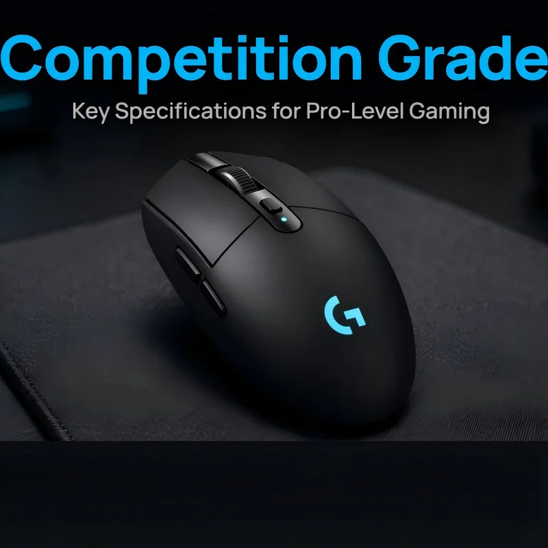 Ratón Inalámbrico y con Cable para Juegos Lgitech G304, Respuesta Rápida, Agarre Cómodo para Jugadores de FPS
