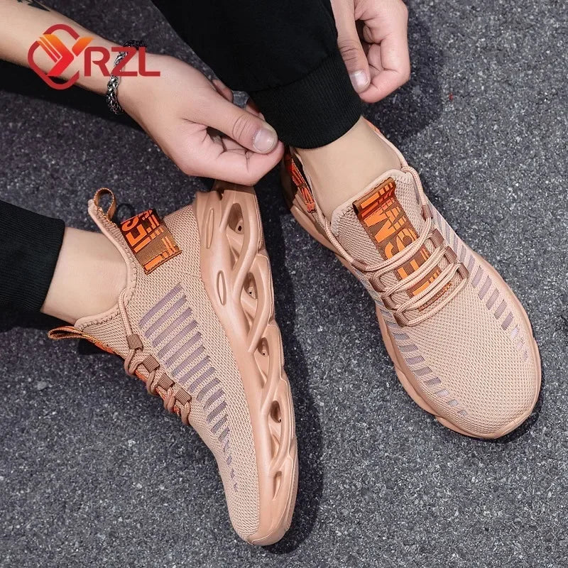 YRZL, zapatos para hombre, zapatillas cómodas, zapatillas transpirables para mujer, par de zapatos para correr, Tenis de malla, zapatos deportivos, talla 36-46, zapatillas para caminar para hombre